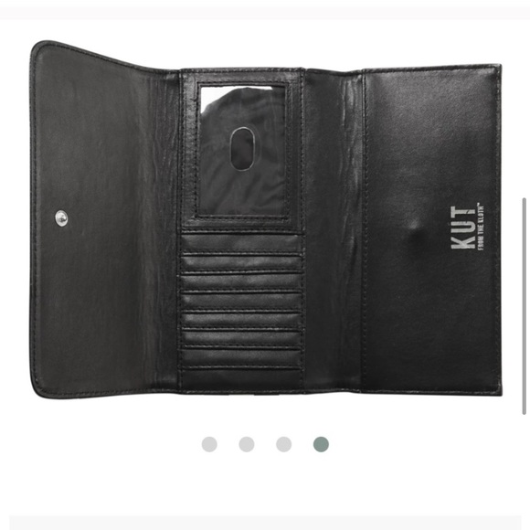 *NWT Kut from the Kloth Black&White Striped Wallet - Picture 4 of 6